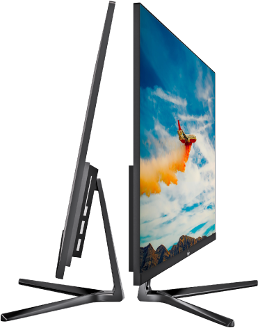 Cross And Side VIew Of FINGRS Satin 2722 LED Monitor