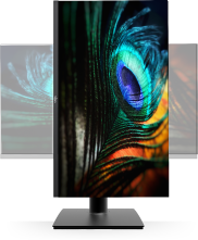 Rotated Screen On Stand Of FINGERS Satin 2722 LED Monitor