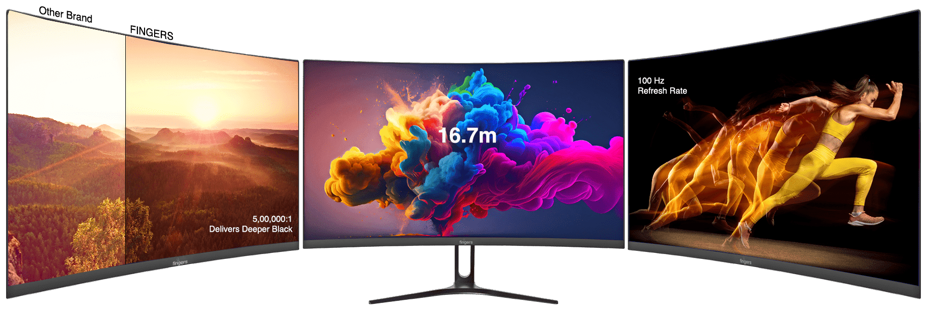 LED Monitor With Different Visual Effects With Multiple Screen