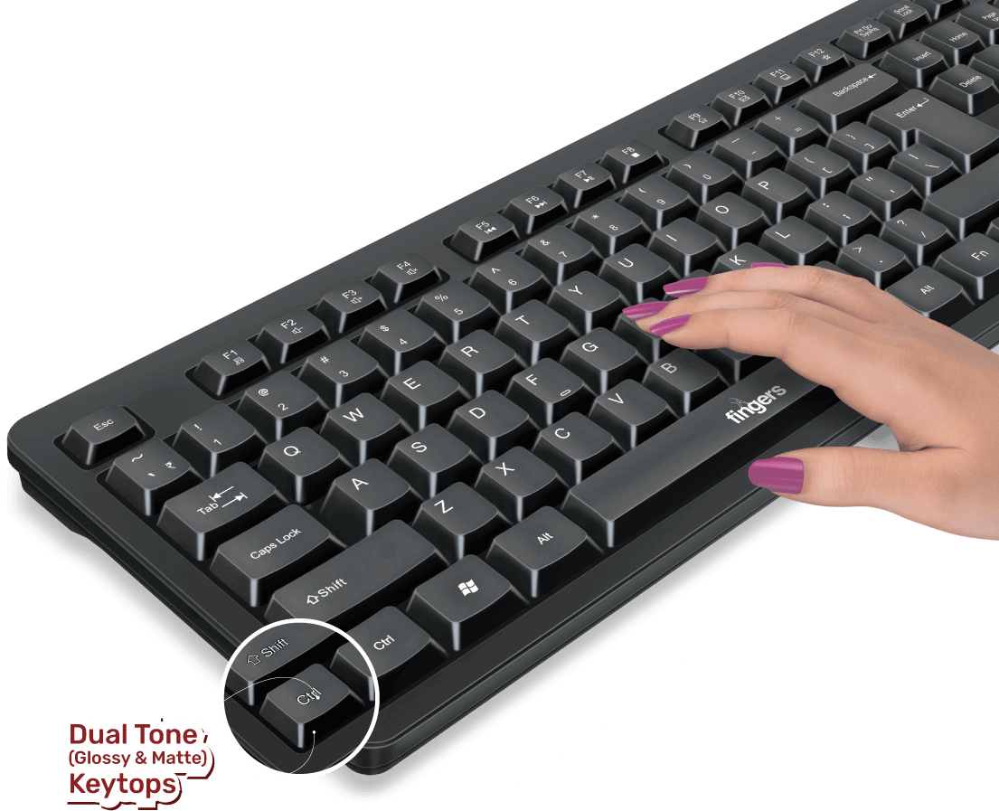 Half Cross Look Of FINGERS StellarCombo Wireless Keyboard